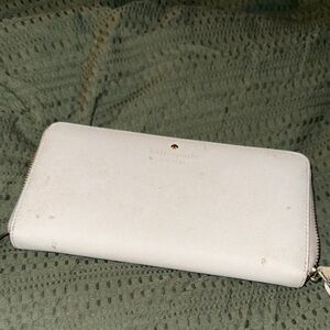 Kate Spade Ivory Zip-Around Wallet